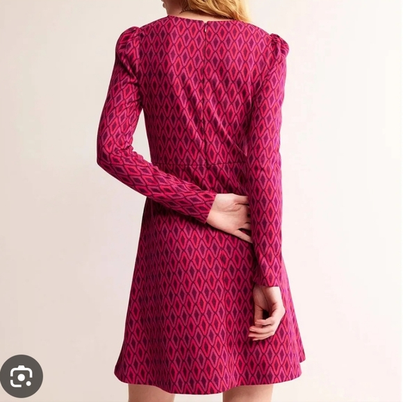 Jaquard A-line Short Dress - Picture 3 of 8